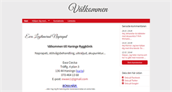 Desktop Screenshot of haningeryggklinik.se